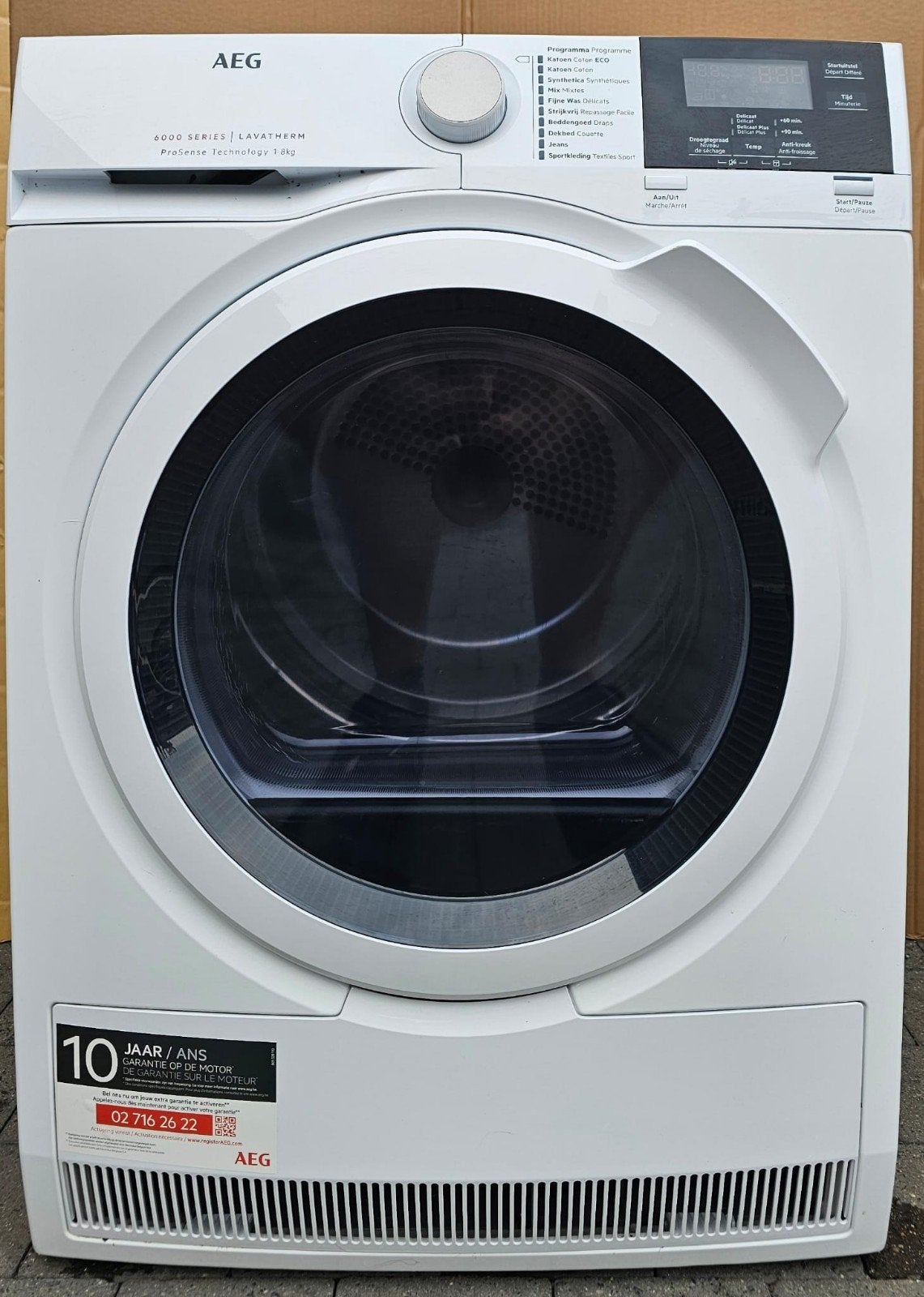 aeg.protex droogkast Condesati 8kg, 6 tot 8 kg, Ophalen, Condens, Anti-kreukfase