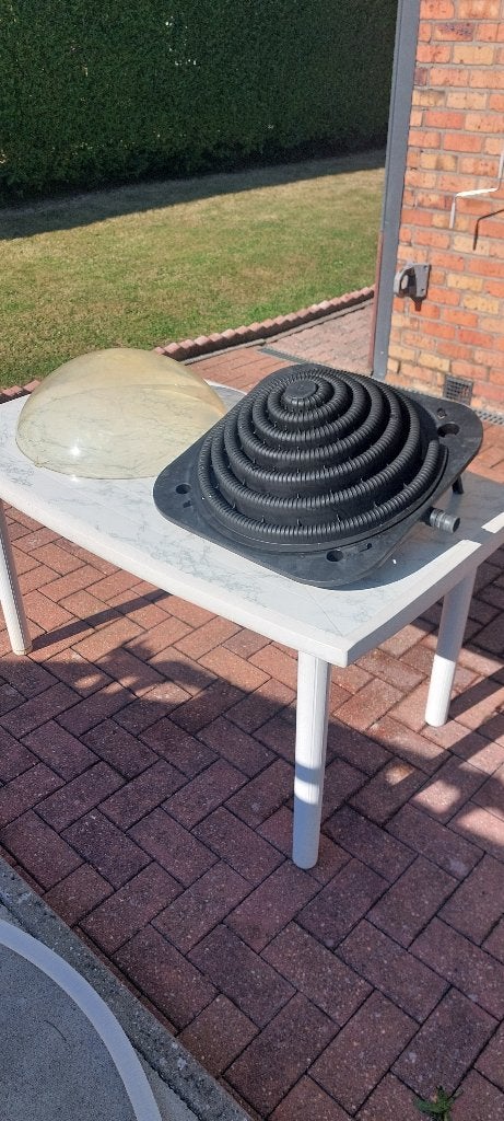 Zonneverwarmingskoepel voor zwembad (zonneboiler), Ophalen, Gebruikt, Verwarming