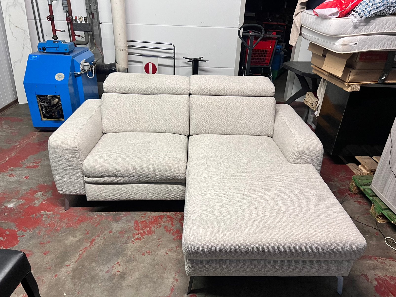 Belle chaise longue avec partie électrique Henders et Hazel, Maison & Meubles, Canapés | Sofas & Chaises Longues, Enlèvement, Comme neuf