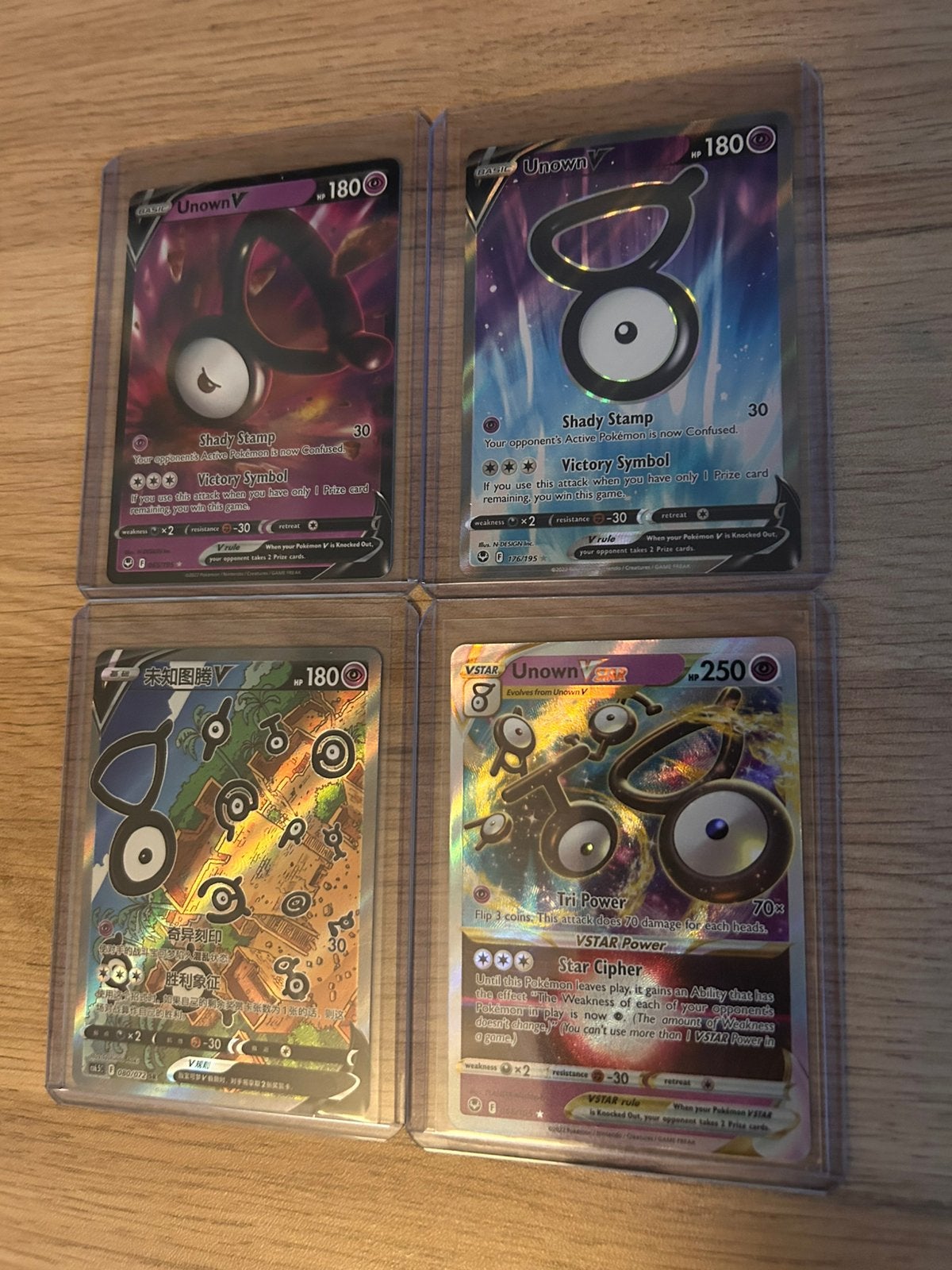 Unown collectie pokemon kaarten, Ophalen, Zo goed als nieuw, Meerdere kaarten