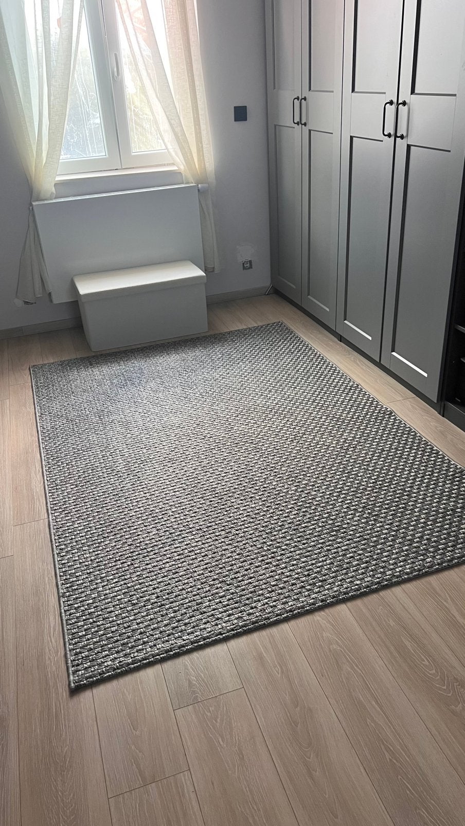 Grijze tapijt, Gris, 200 cm ou plus, 150 à 200 cm, Comme neuf