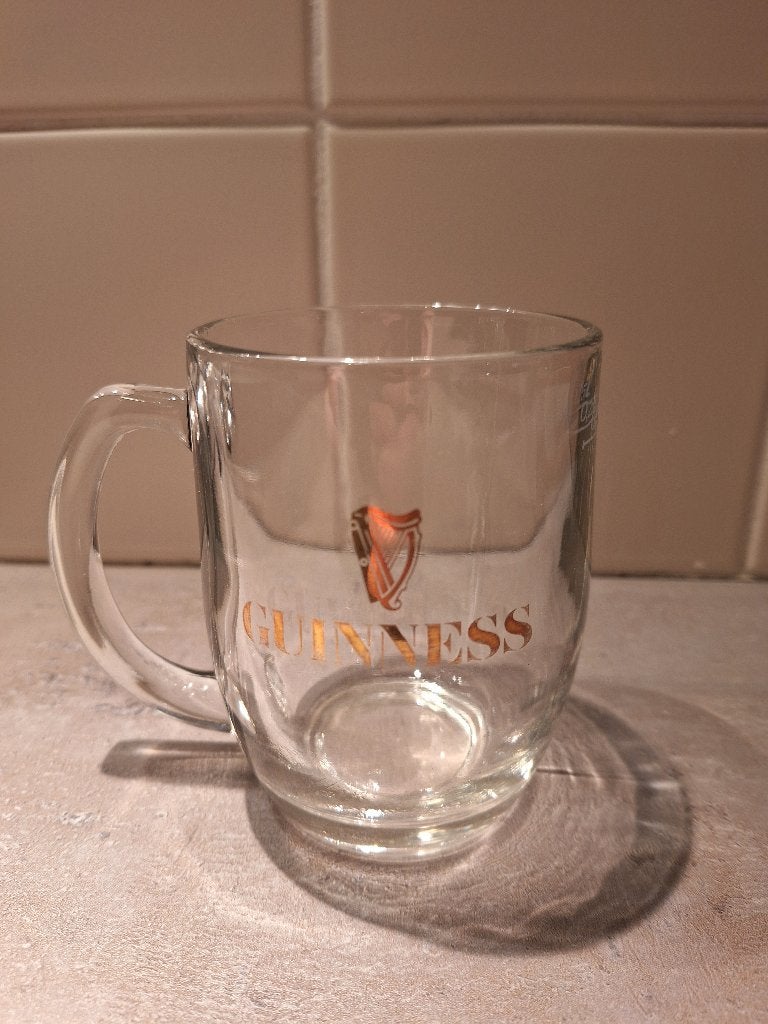 Guinness half pint "tankard" glas, Verzamelen, Ophalen of Verzenden, Gebruikt, Bierglas
