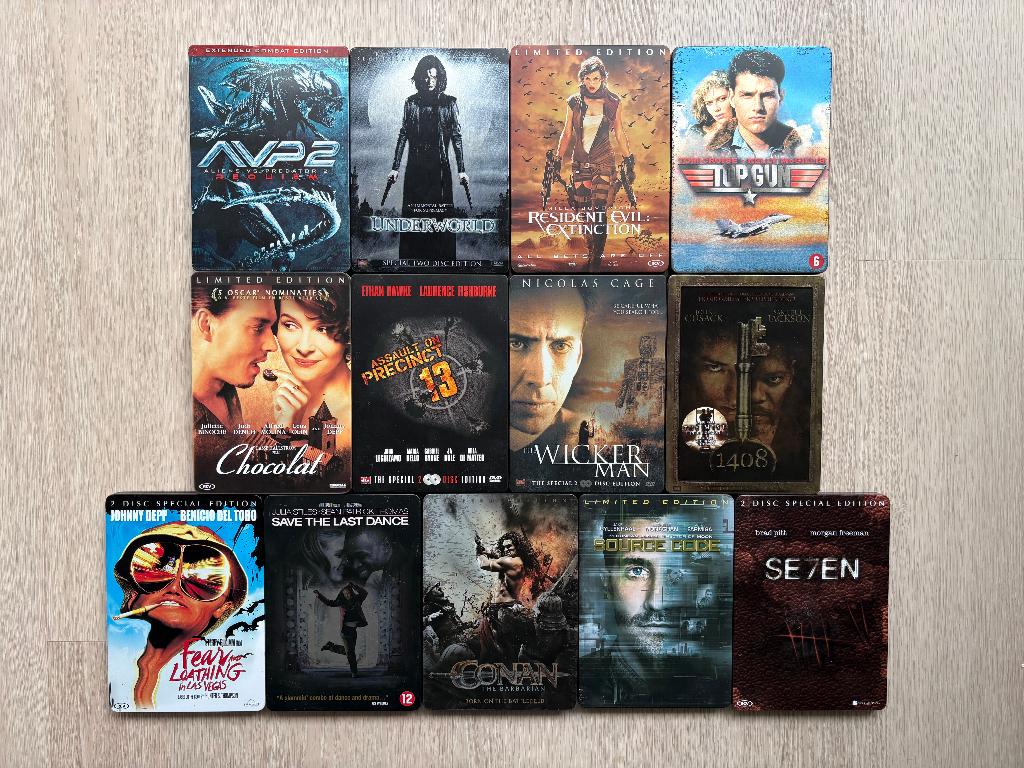 13x Steelbook DVD collectie, Enlèvement ou Envoi, Utilisé, Coffret