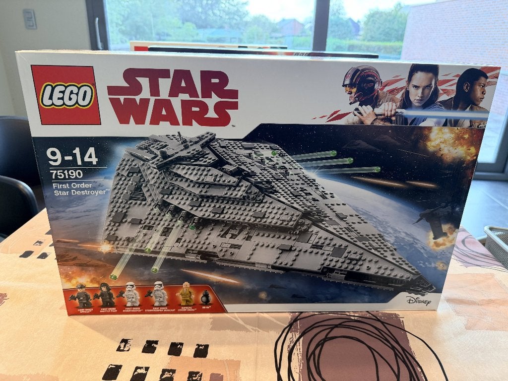 LEGO Star Wars 75190 Destroyer stellaire du Premier Ordre, Neuf, Star Wars, Lego, Ensemble complet