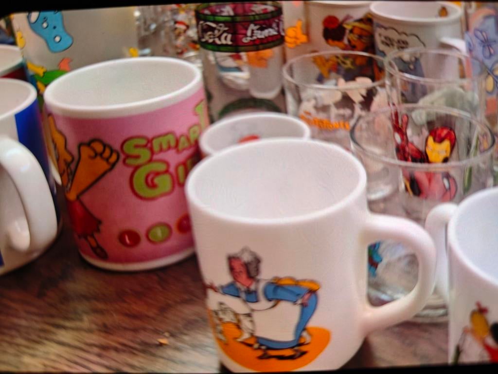 Disney figuren koffie en drinkt glazen 50 stuks, Ophalen of Verzenden