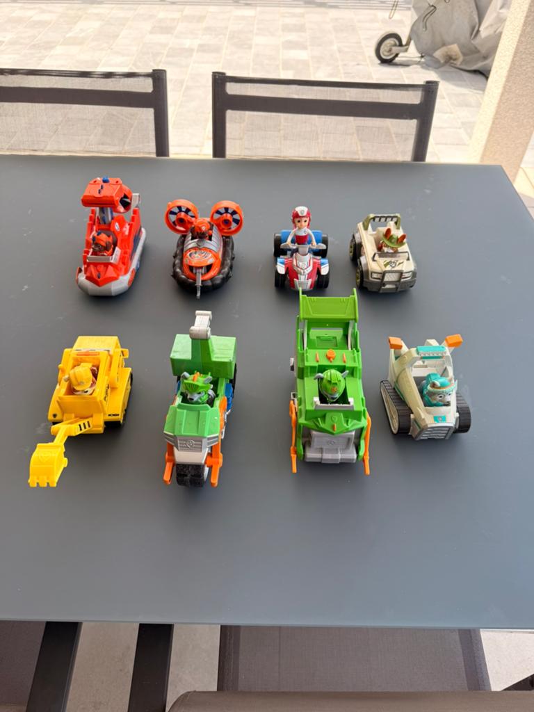 Paw patrol autos, Ophalen