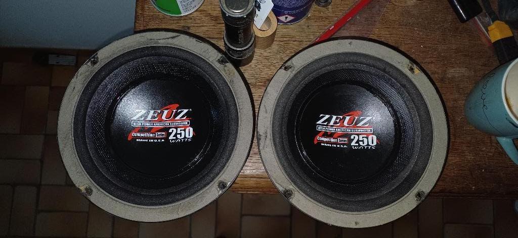2 costauds 16,5cm 250w lourds, Enlèvement, Comme neuf