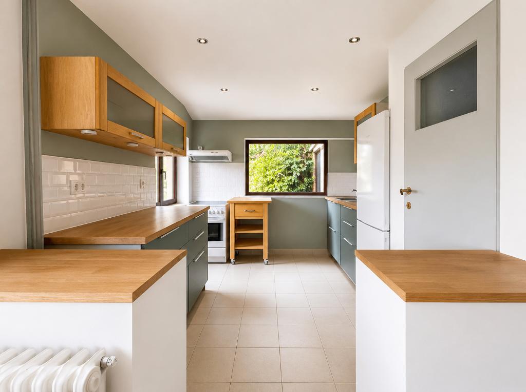 Cuisine complète – meubles + frigo + four-plaques cuisson, Enlèvement, Utilisé