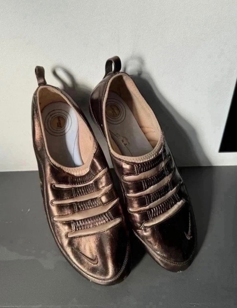 Vintage Y2K Nike Zoom slip-on sneakers metallic bronze 2007, Kleding | Dames, Bruin, Nike, Nieuw, Ophalen of Verzenden