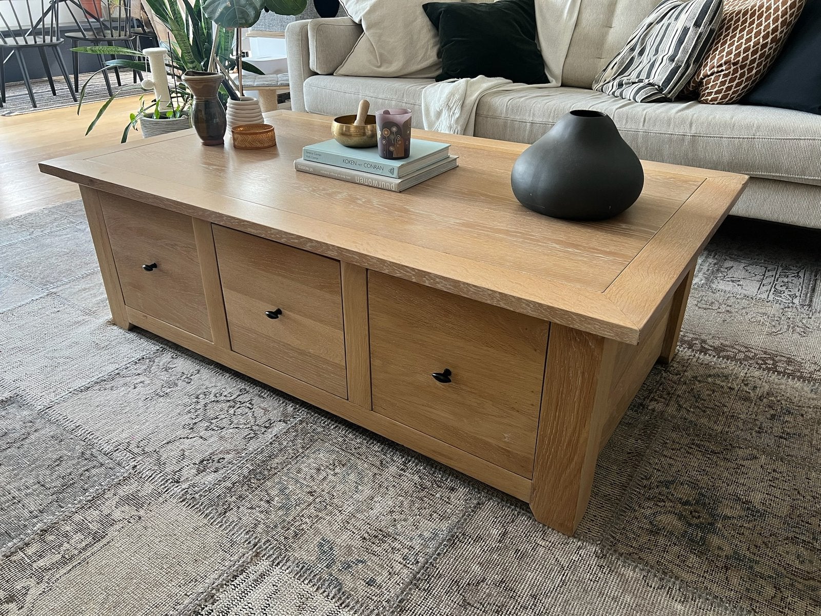 Mooie en praktische houten tafel, Huis en Inrichting, Ophalen, Zo goed als nieuw