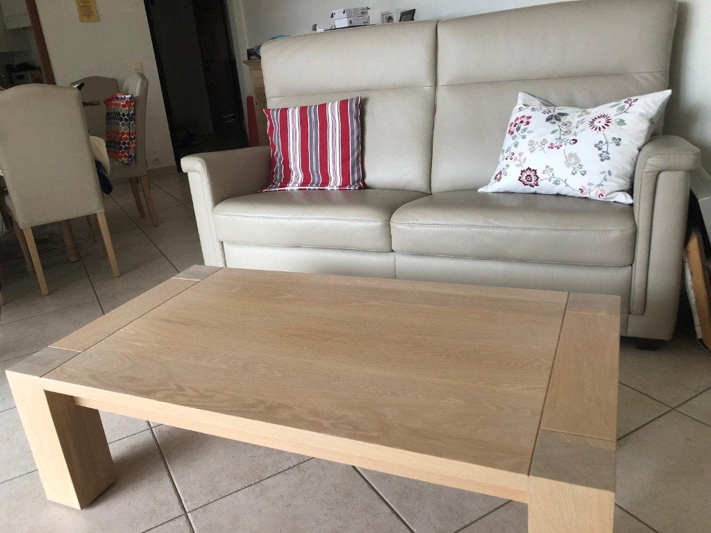 2-zit zetel leder, 75 à 100 cm, Comme neuf, Enlèvement, Rustiek leder
