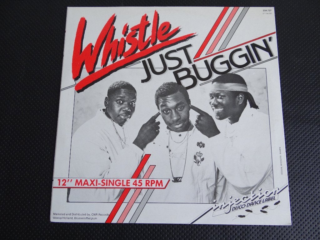 12'Maxi 45t Whistle:"Just Buggin'" Hip Hop, Gebruikt, Originele persing, Ophalen of Verzenden, 12 inch