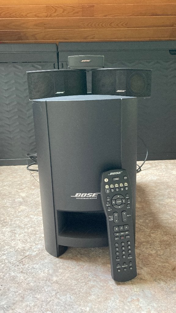 Bose Home Cinema, 2boxen en afstandsbediening, Enlèvement, Comme neuf, Autres marques