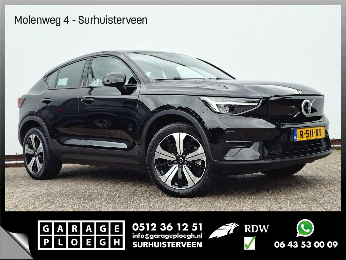 Volvo C40 SOH 90% Core 69 kWh Carplay Pano Elek.Trekhaak Cam, Auto's, Volvo, Automaat, Zwart, SUV of Terreinwagen, Te koop