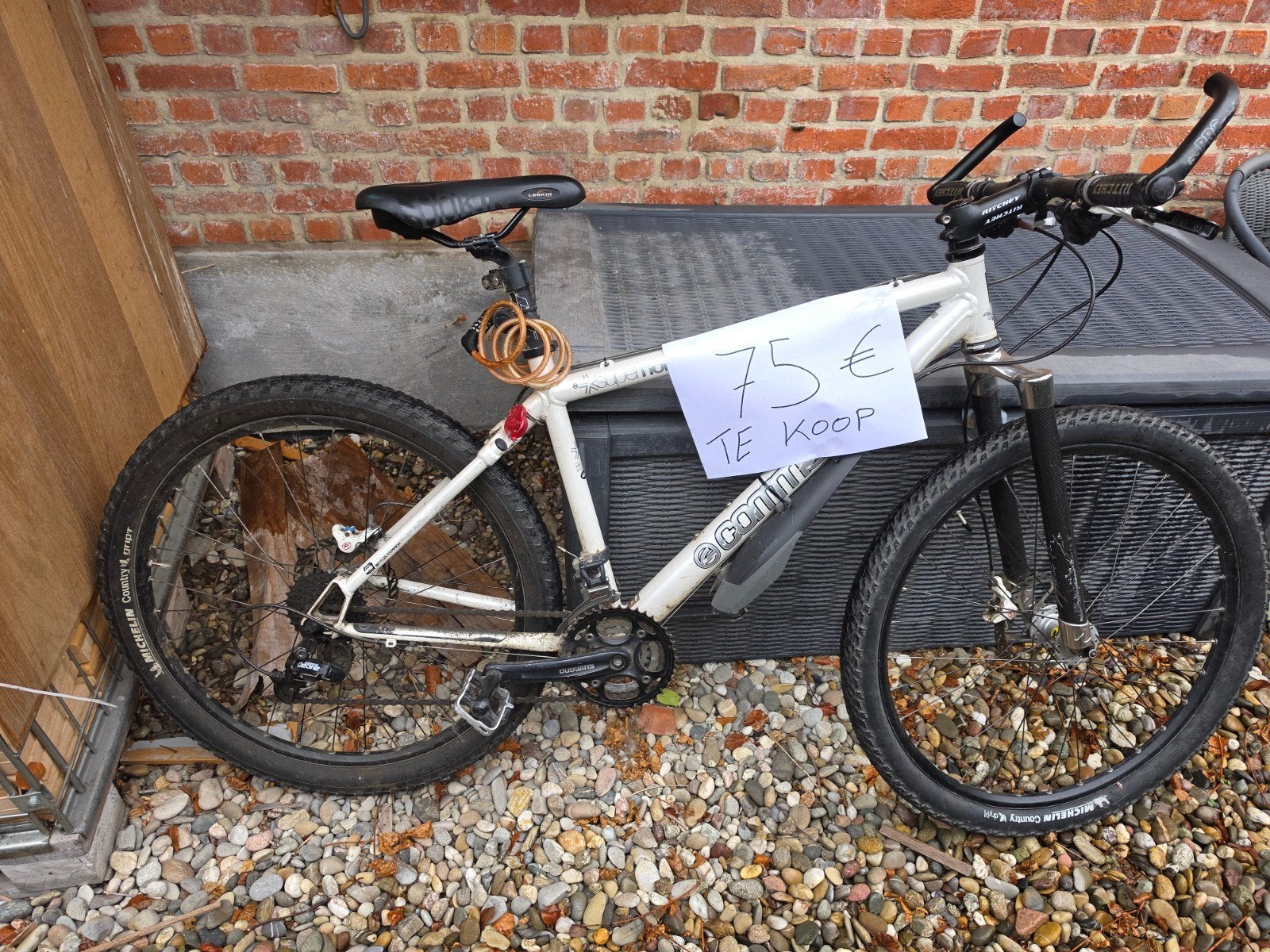 fiets Commencal, Ophalen