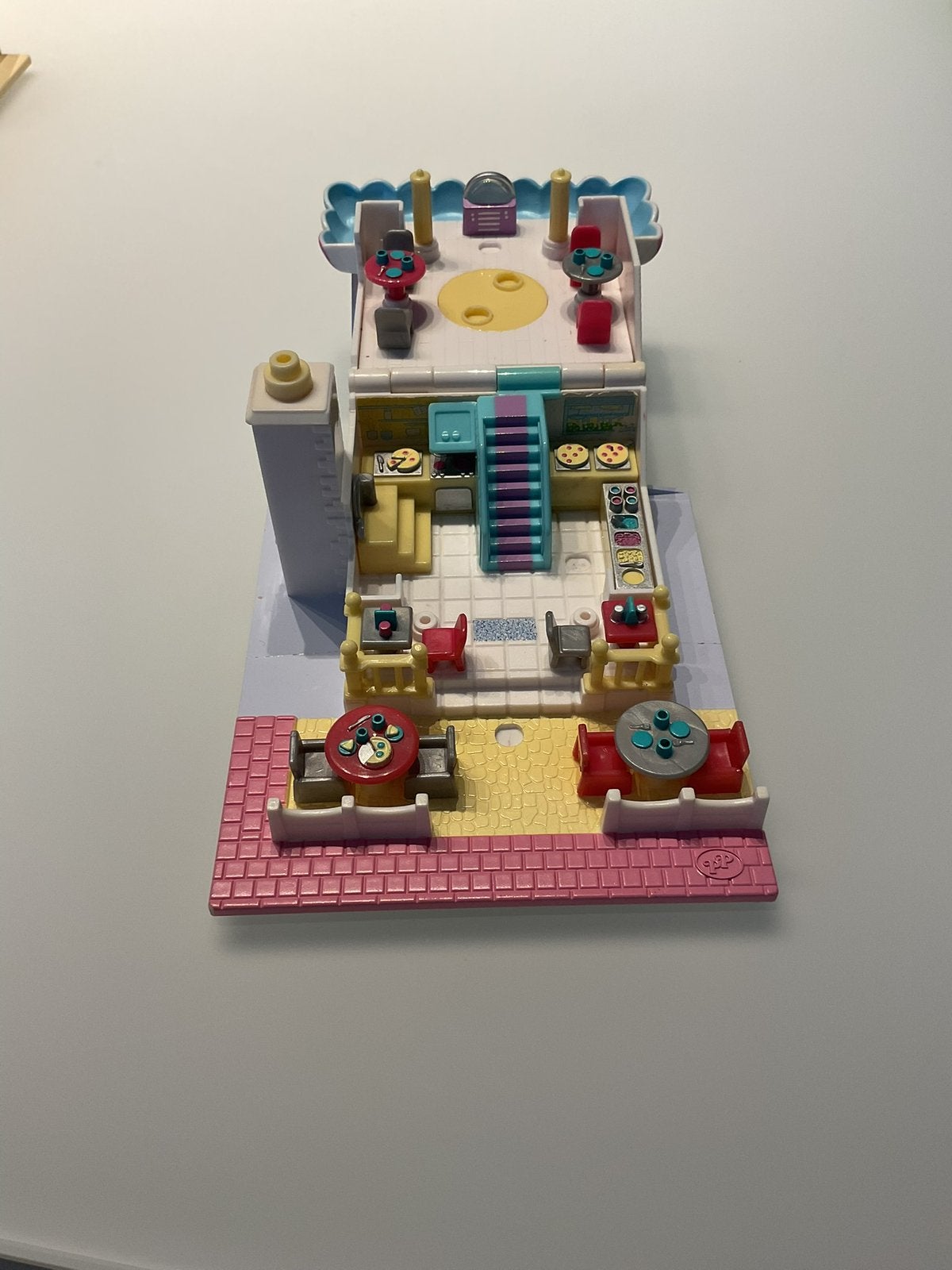 Polly Pocket bluebird restaurant-cafe met dakterras, Ophalen of Verzenden, Zo goed als nieuw