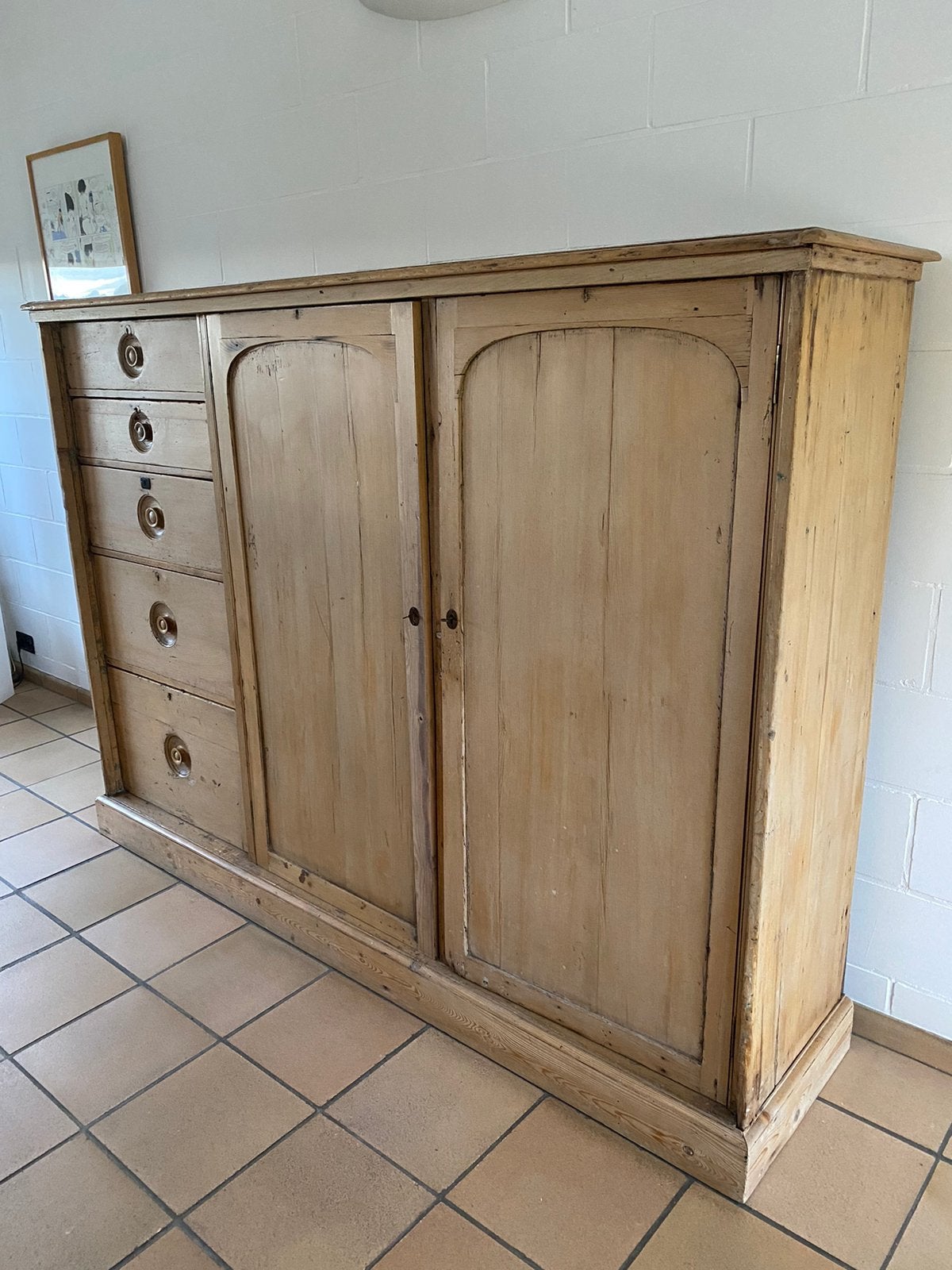 Meuble haut en pin, Maison & Meubles, Avec tiroir(s), 200 cm ou plus, Enlèvement, Utilisé
