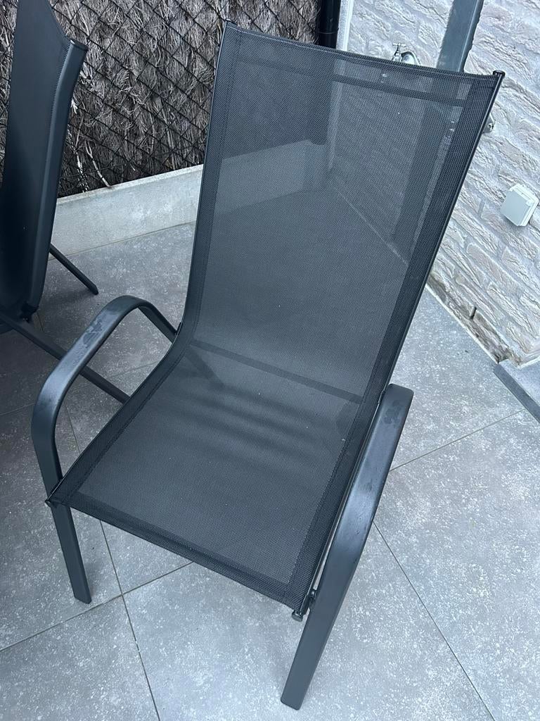 Tuintafel met stoelen, Tuin en Terras, Ophalen, Zo goed als nieuw, Aluminium