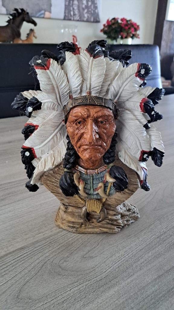 Set Indiaan Beelden – 5 + 2 GRATIS – Decoratief!, Ophalen, Zo goed als nieuw