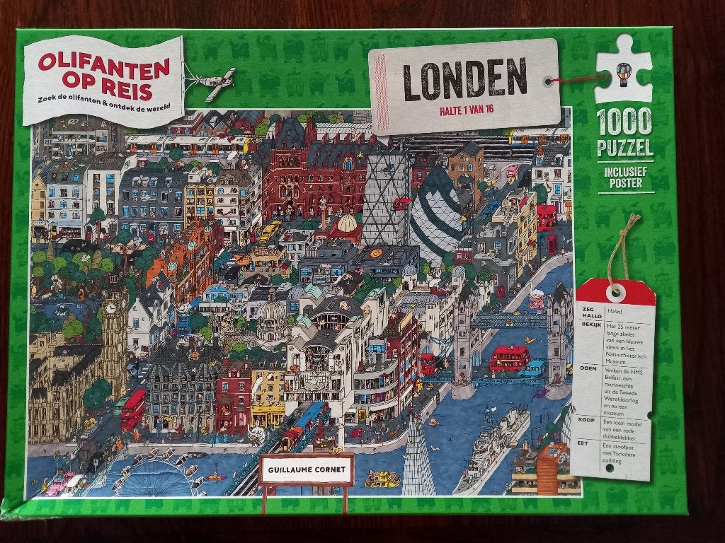 puzzel 1000 stuks, Enlèvement ou Envoi, 500 à 1500 pièces, Comme neuf, Puzzle
