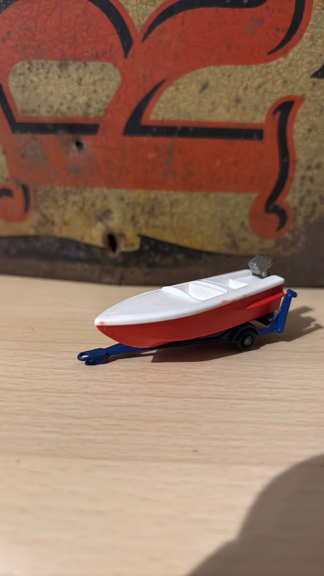 Matchbox Lesney No. 48 Sports Boat met bijhorende trailer, Enlèvement ou Envoi, Comme neuf