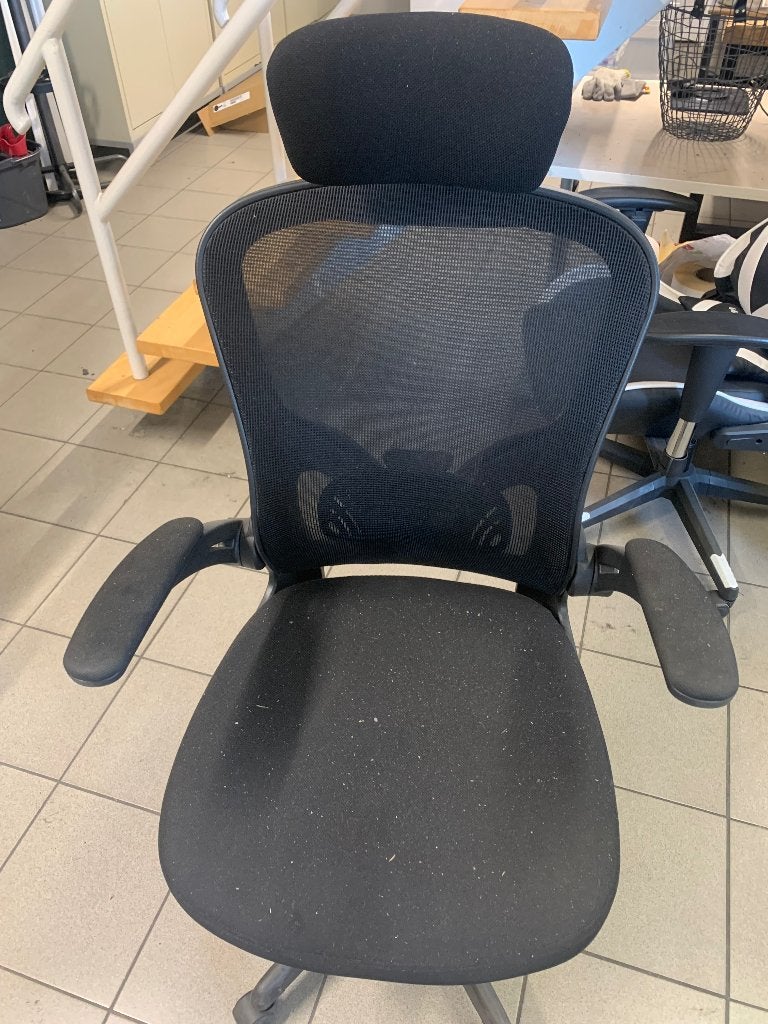 Ergonomische bureaustoel, Ophalen, Gebruikt, Zwart, Bureaustoel