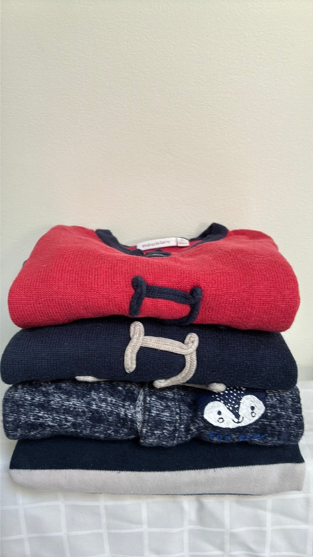 Lot de 4 grenouillères pour bébé, 1/18 mois !, Enlèvement, Utilisé