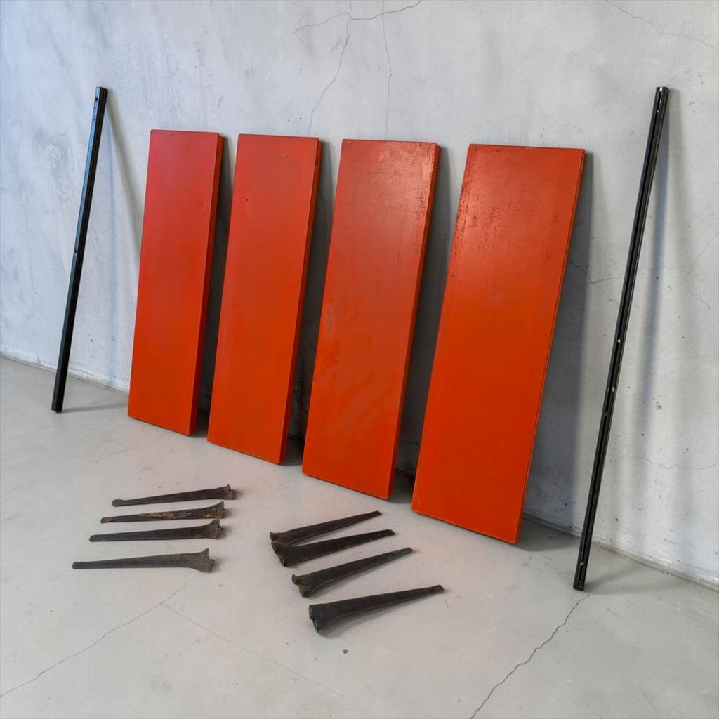 étagère murale/étagère vintage en métal orange TOMADO, Enlèvement, Utilisé