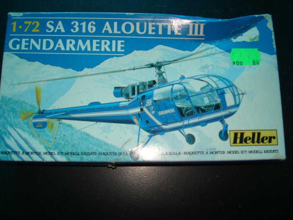 SA 316 Alouette III, Enlèvement ou Envoi, Comme neuf, 1:72 à 1:144, Heller