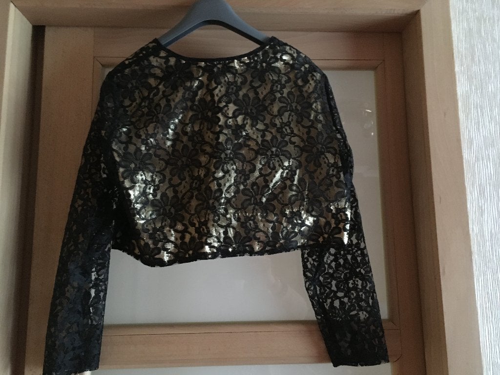 nieuw zwart jasje in kant -M 42/44 - perfecte staat, Kleding | Dames, Zwart, Maat 42/44 (L), Nieuw, Ophalen of Verzenden