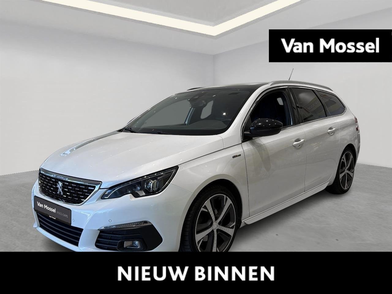 Peugeot 308 1.2 PureTech 96kW s/s Aut. GT Line, Dealer onderhouden, Stof, Gebruikt, Wit