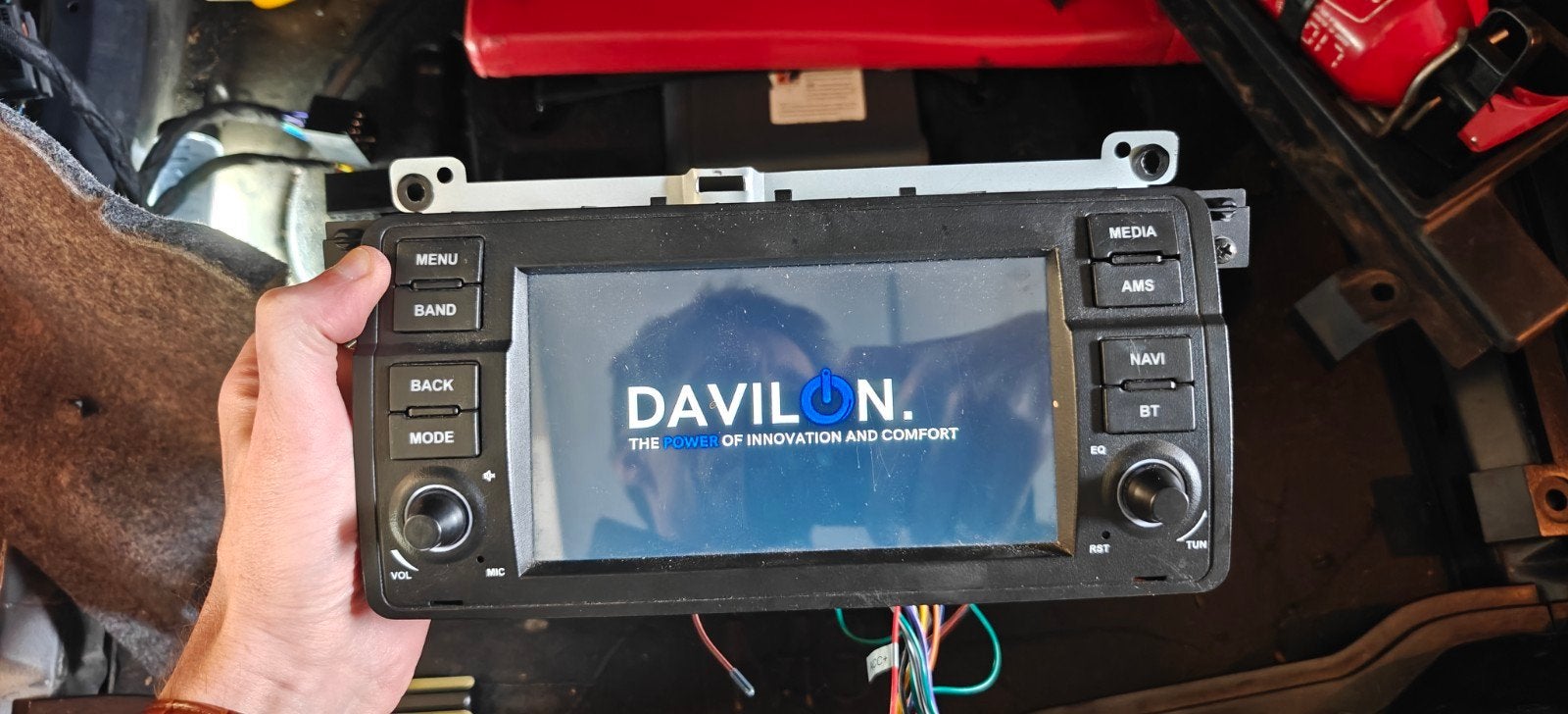 BMW E46/E39 double din OEM android auto/Apple carplay radio, Ophalen of Verzenden, Gebruikt