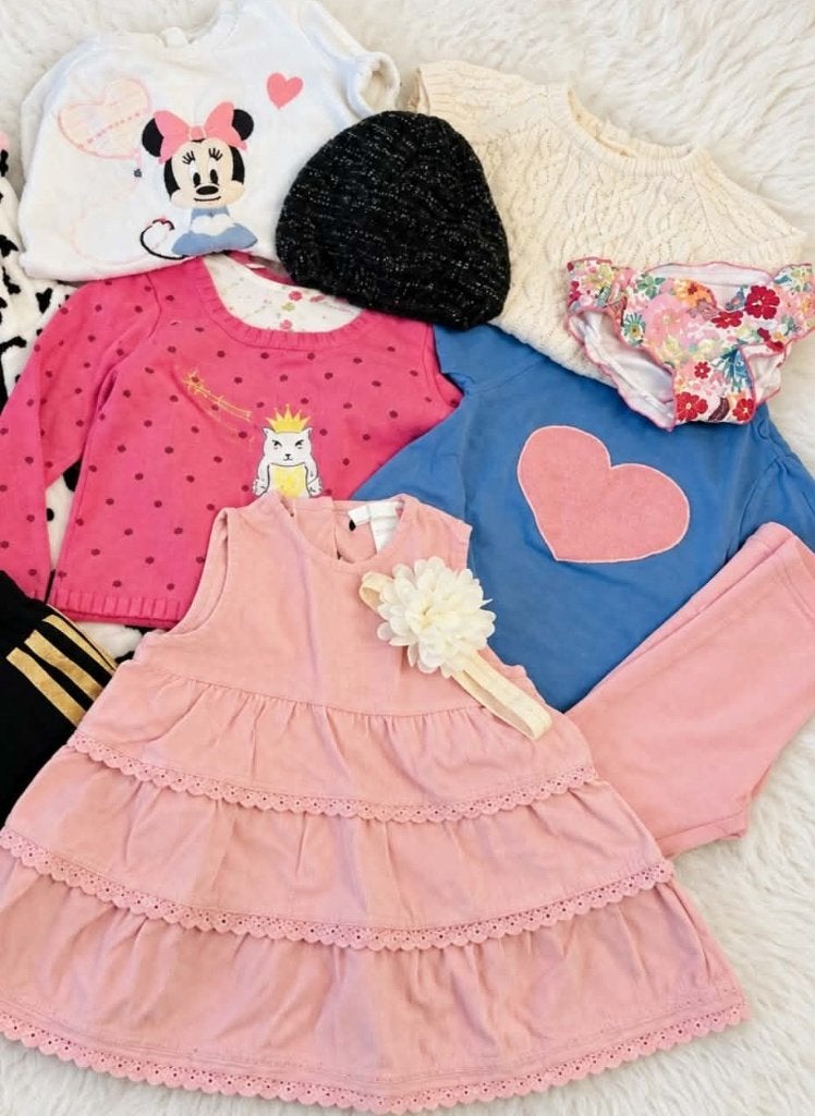 Lot de 9 Vêtements Fille de 2 mois à 18 mois +bandeau offert, Kinderen en Baby's, Ophalen of Verzenden, Zo goed als nieuw, Overige maten
