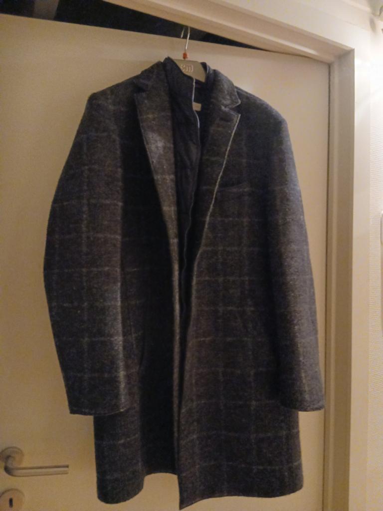 Herenmantel merk BUGATTI  maat L, Kleding | Heren, Kostuums en vesten, Ophalen, Maat 52/54 (L)