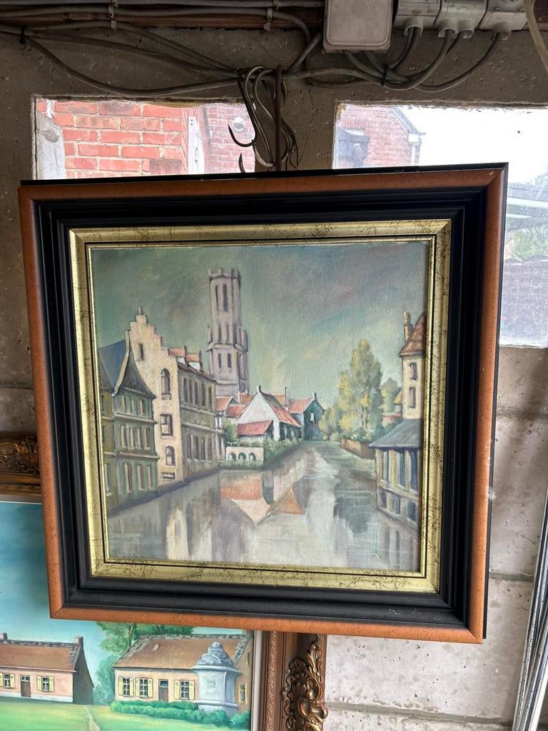 Schilderij stadsgracht, Ophalen