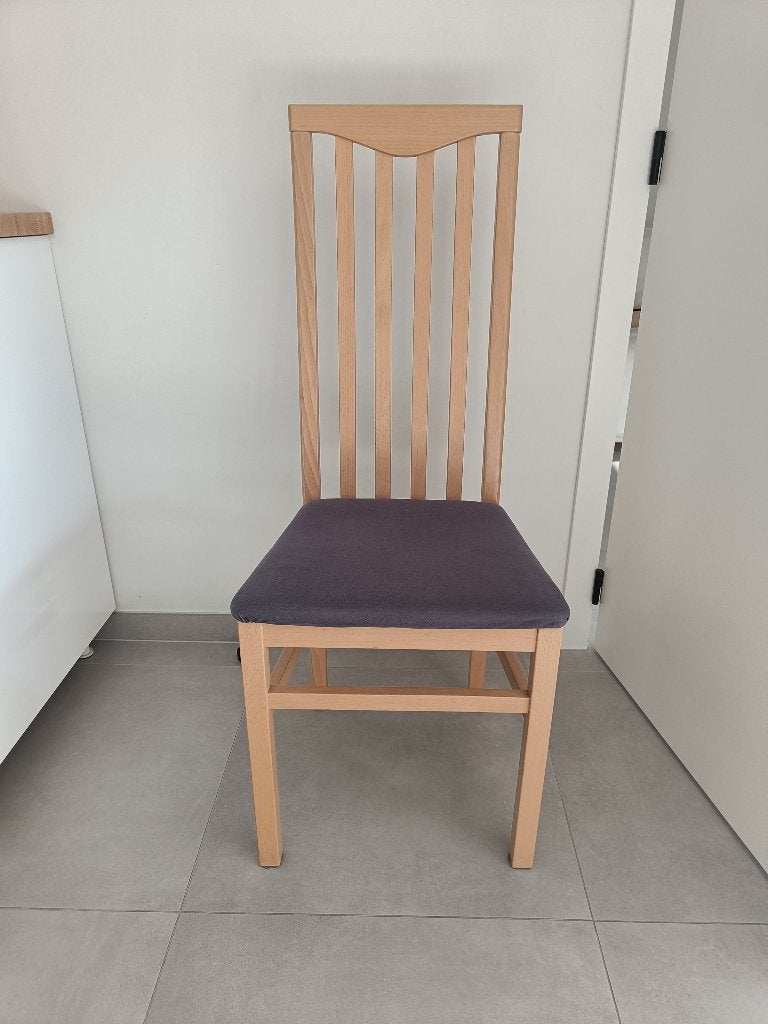 GRATIS - Eetkamerstoel (6st), Huis en Inrichting, Ophalen, Gebruikt, Hout, Vijf, Zes of meer stoelen
