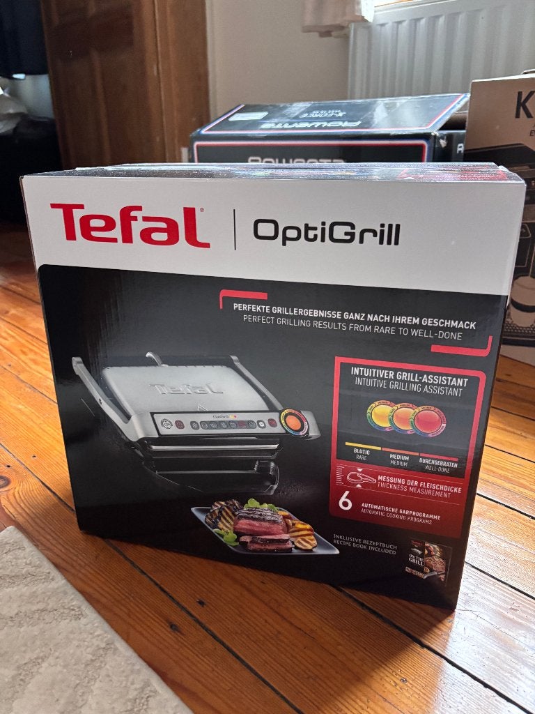 Tefal NEUF : OptiGrill YY5829FB – Grill électrique, Electroménager, Enlèvement ou Envoi, Plaques amovibles, Neuf
