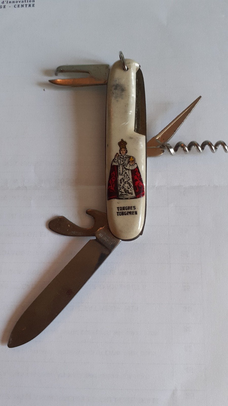 canif vintage tongres (2), Enlèvement ou Envoi, Utilisé