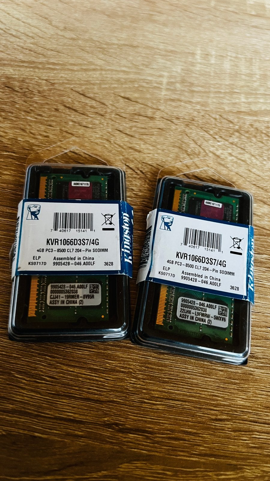 2x 4gb so-dimm ram voor laptop, Computers en Software, Ophalen, 8 GB, DDR3, Zo goed als nieuw
