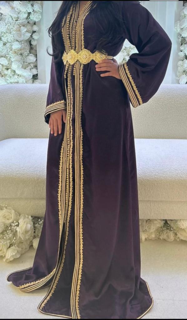 Kaftan, Kleding | Dames, Gelegenheidskleding, Maat 38/40 (M), Overige typen, Paars, Ophalen of Verzenden
