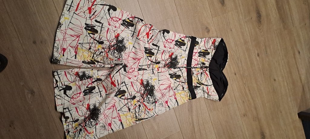 Strapless cocktailjurk/jumpsuit Mangano, Kleding | Dames, Maat 38/40 (M), Mangano, Meerkleurig, Ophalen of Verzenden