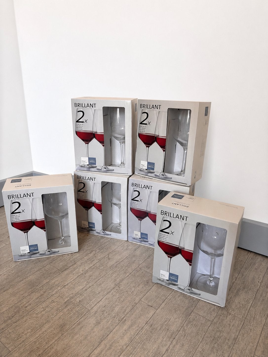 12 stuks wijnglazen, Ophalen, Nieuw