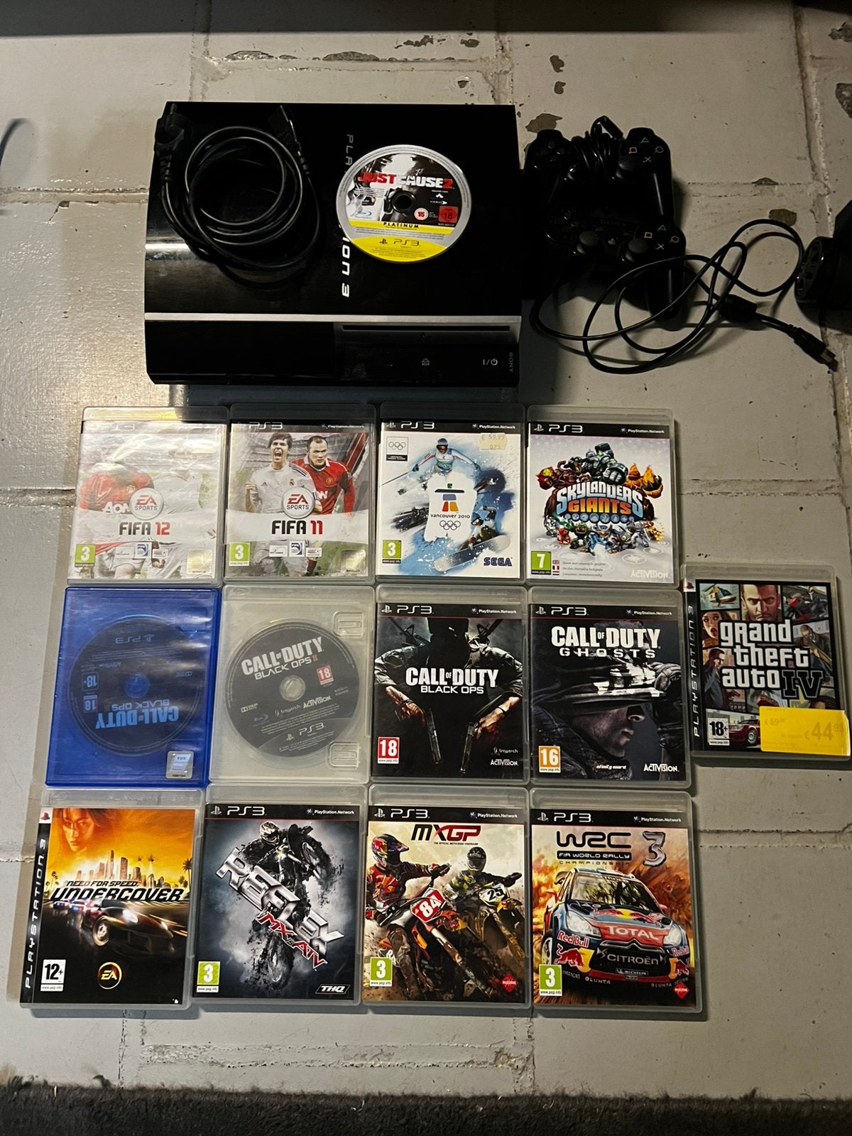 Play 3 phat + jeux + manettes, Enlèvement ou Envoi, Utilisé, PlayStation