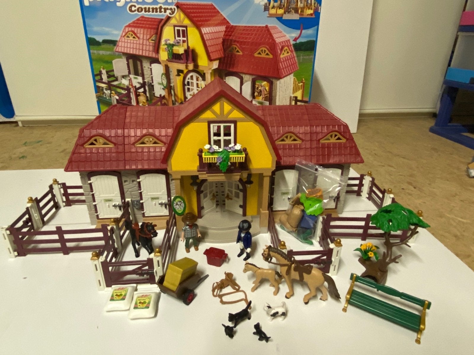 École d'équitation Playmobil, Bâtiment, Utilisé, Country, Kit complet