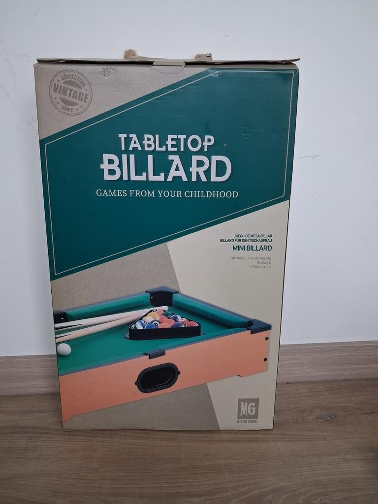 Mini biljard, Ophalen, Zo goed als nieuw