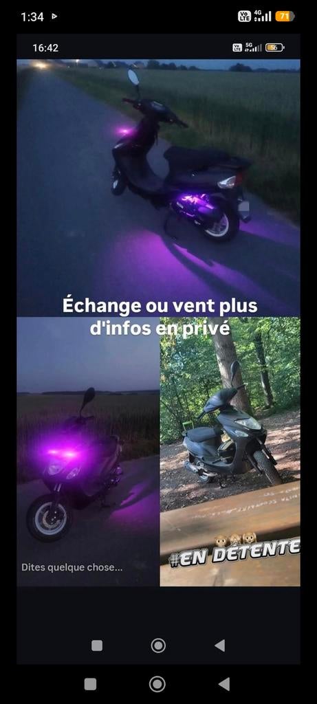 Scooter neco one débridé négociable, Enlèvement