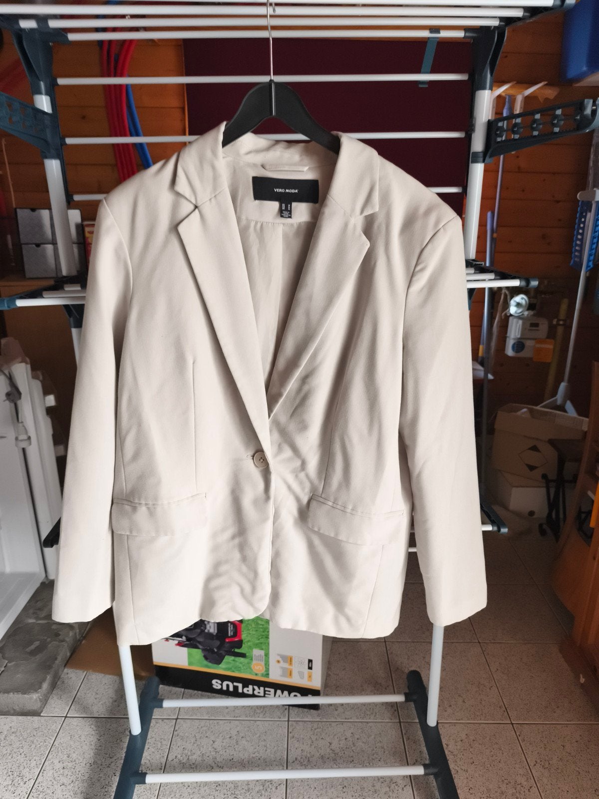 blazer, Kleding | Dames, Jasjes, Kostuums en Pakken, Vero Moda, Beige, Gedragen, Ophalen