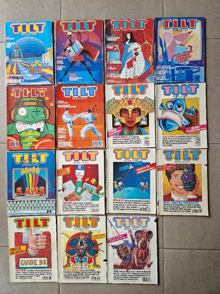 15 Magazines TILT Microloisirs revues 23 29 33 36 39 52 lot, Envoi, Utilisé, Autres types