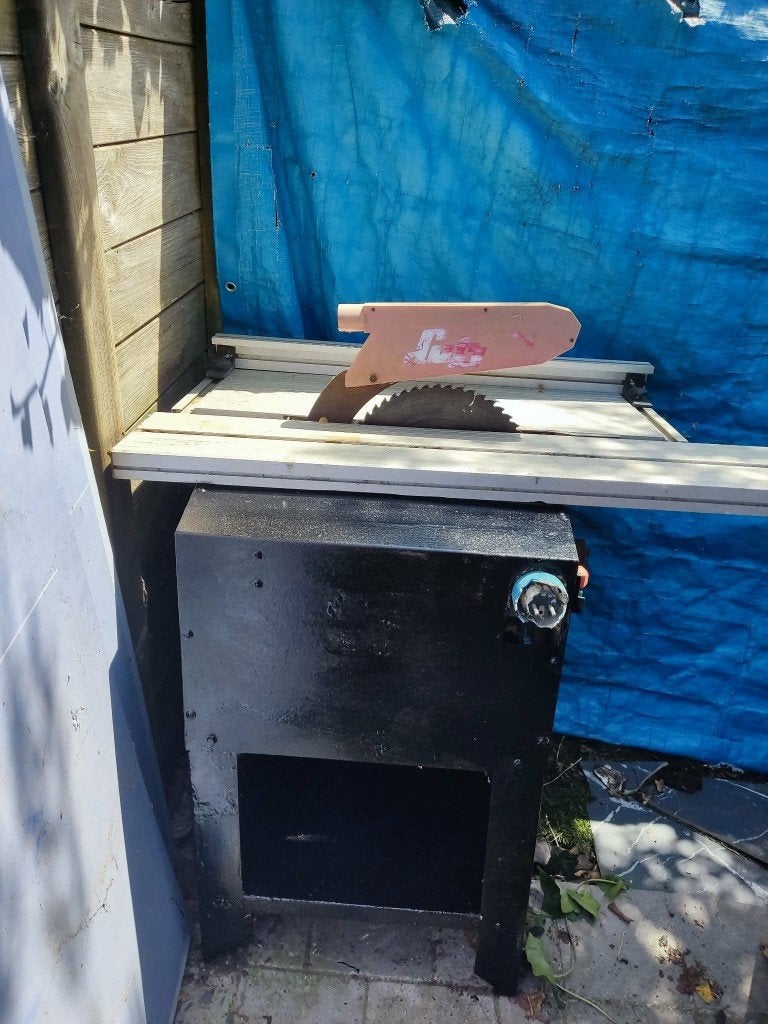 tafel cirkelzaag, Ophalen, Gebruikt