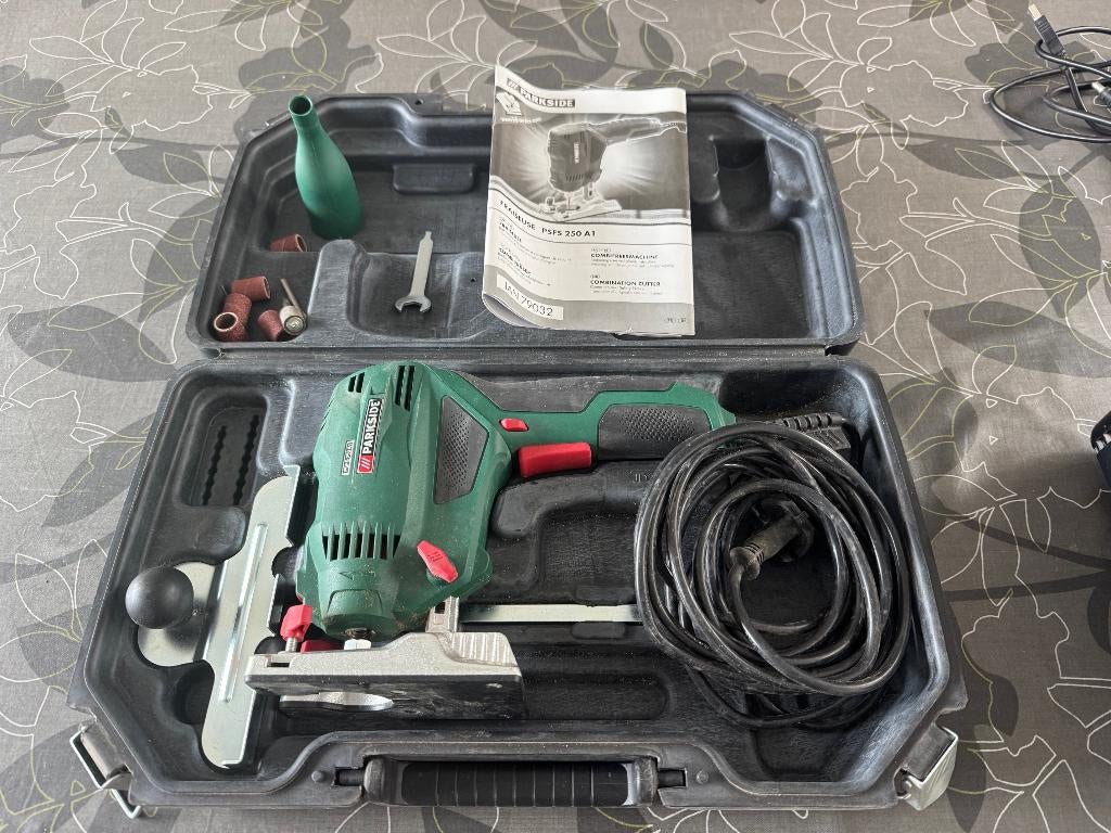 Parkside PSFS 250 A1, Doe-het-zelf en Bouw, Gereedschap | Freesmachines, Zo goed als nieuw, Elektrisch, Bovenfrees, Ophalen